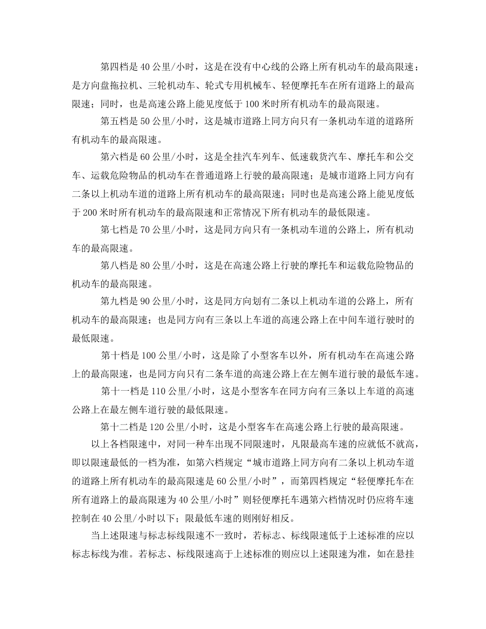 《安全技术》之安全行车与隐性限速 _第2页