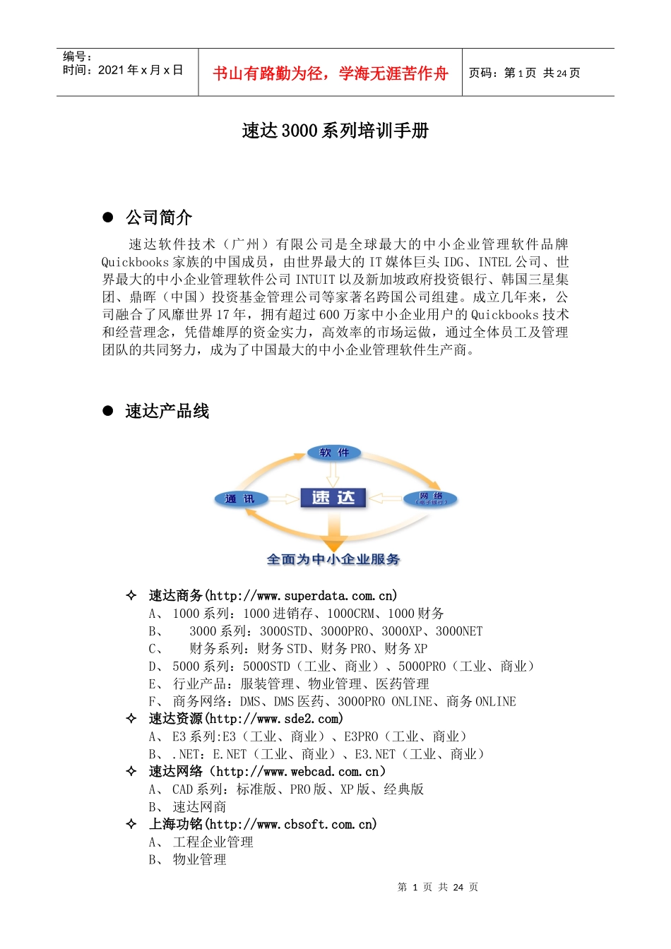 速达3000系列培训手册_第1页