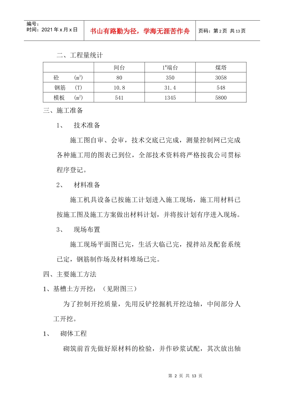 消防水泵房施工方案_第2页