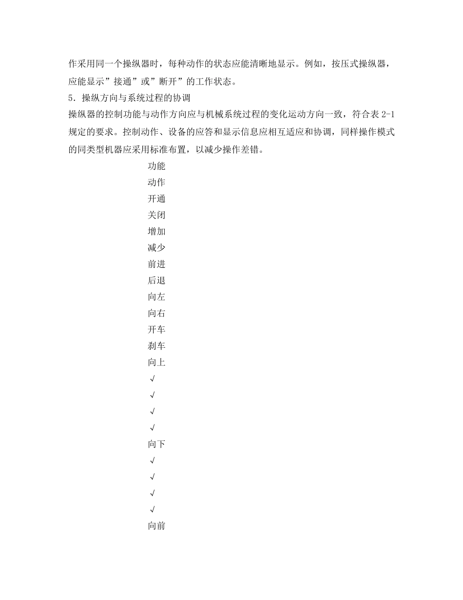 《安全技术》之操纵(控制)器的安全人机学要求 _第2页