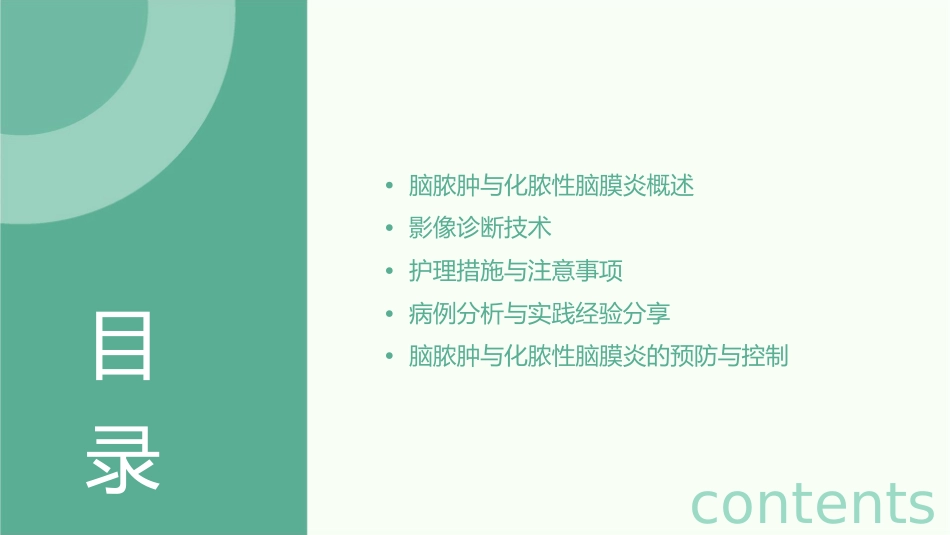 脑脓肿与化脓性脑膜炎的影像诊断护理课件_第2页