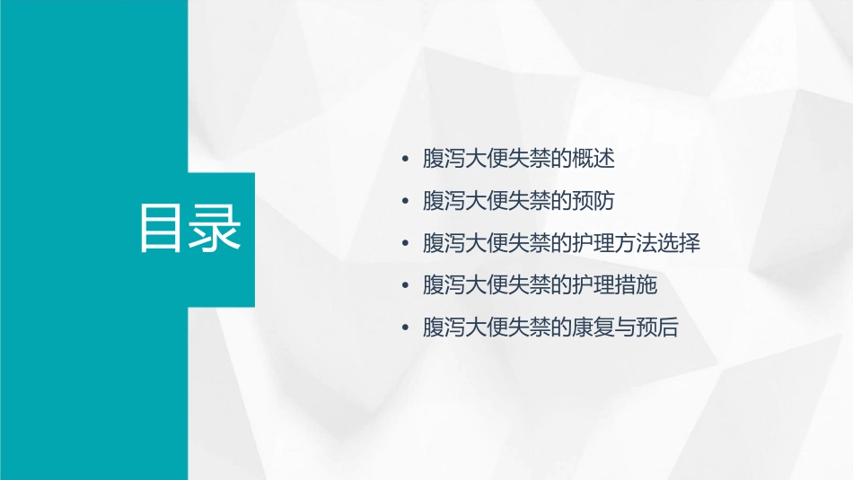 腹泻大便失禁预防及方法选择护理课件_第2页