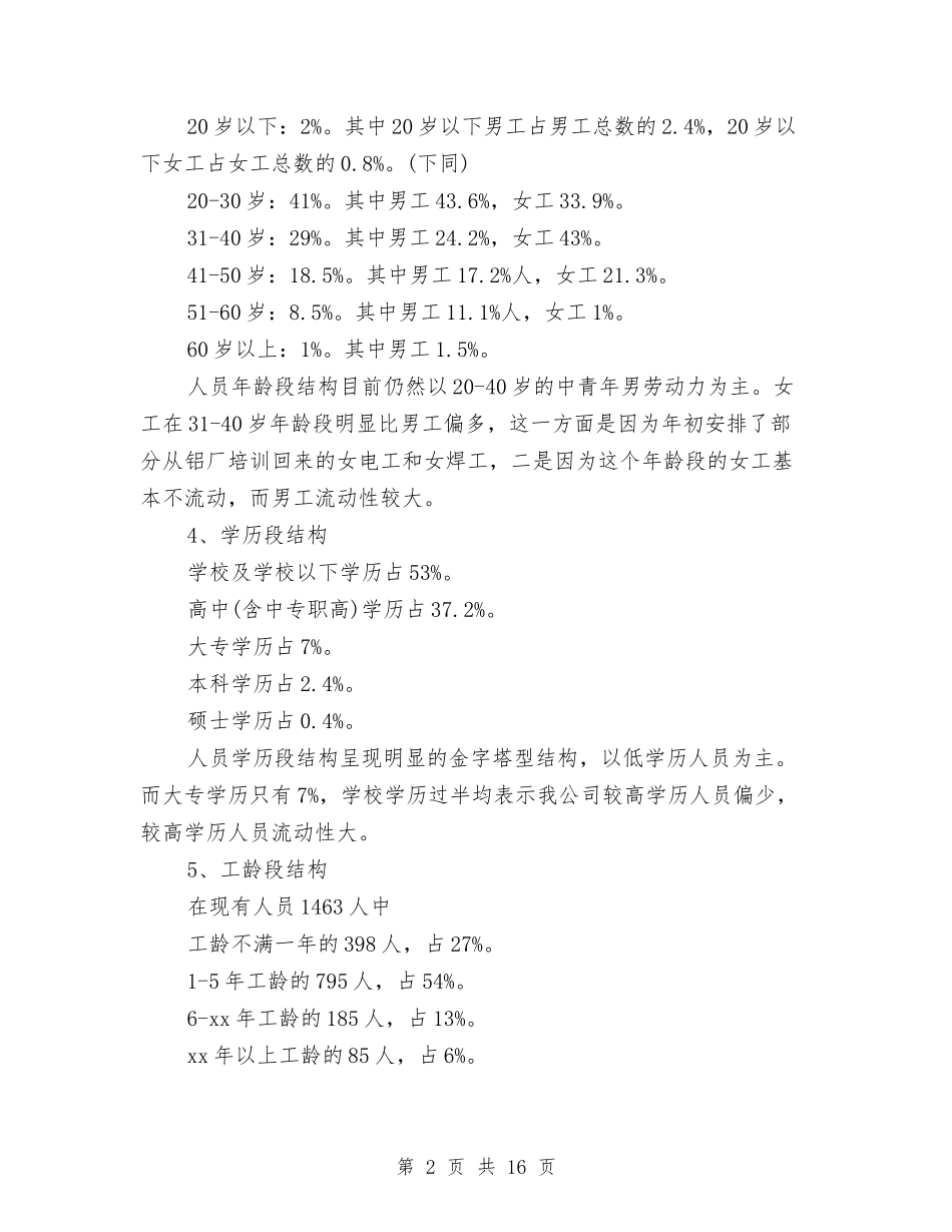 2024年经典人力资源工作总结与2024年经发办上半年工作总结及下半年工作计划汇编_第2页