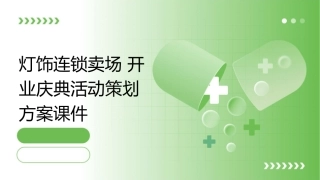 灯饰连锁卖场开业庆典活动策划方案课件