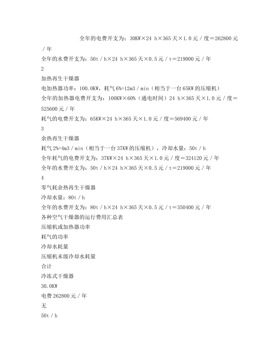 《安全技术》之零气耗余热再生空气干燥器的节能效果分析 _第3页