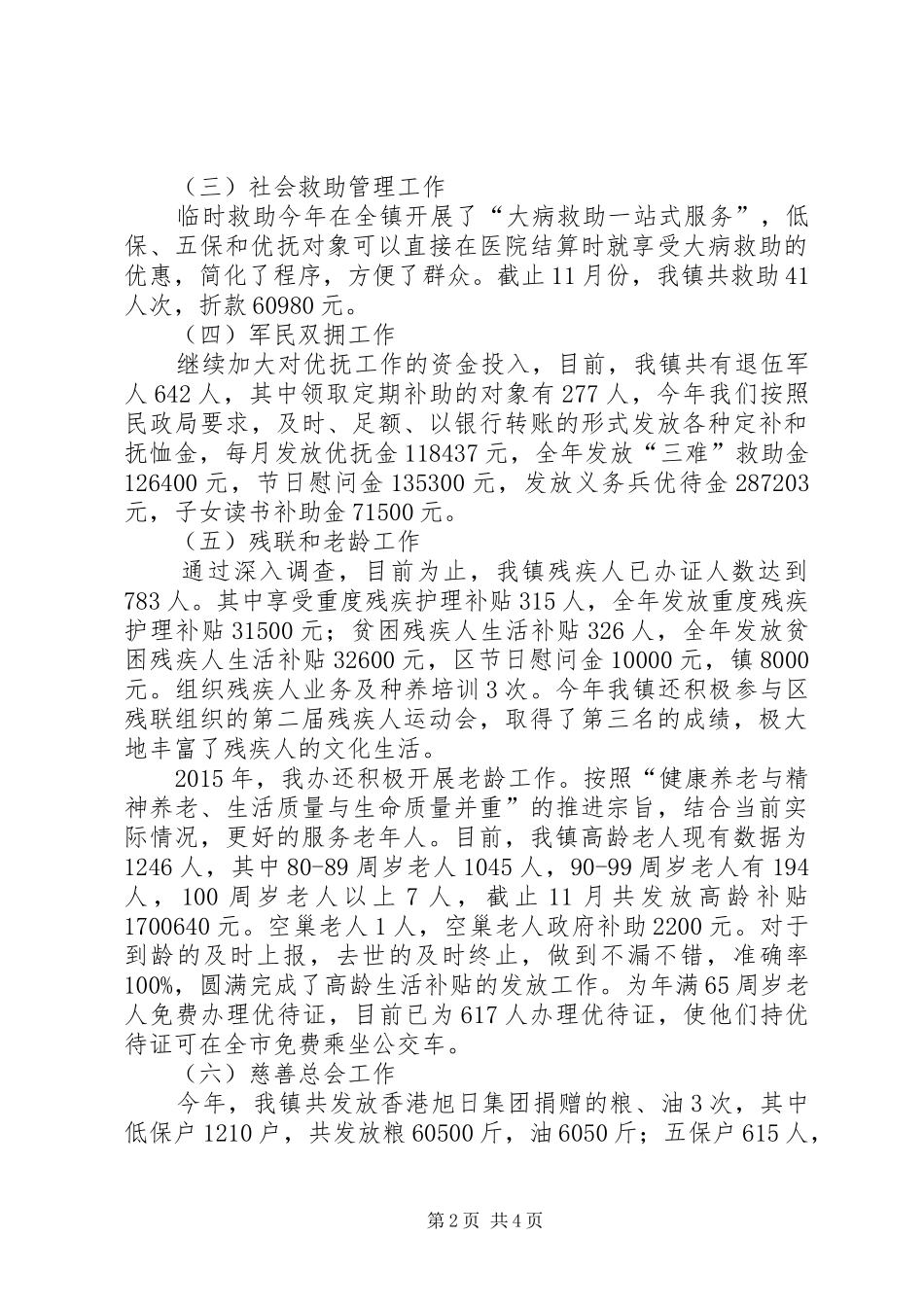乡镇社会事务办工作总结暨工作计划_第2页