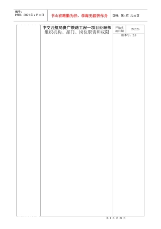 机构、部门、岗位职责和权限