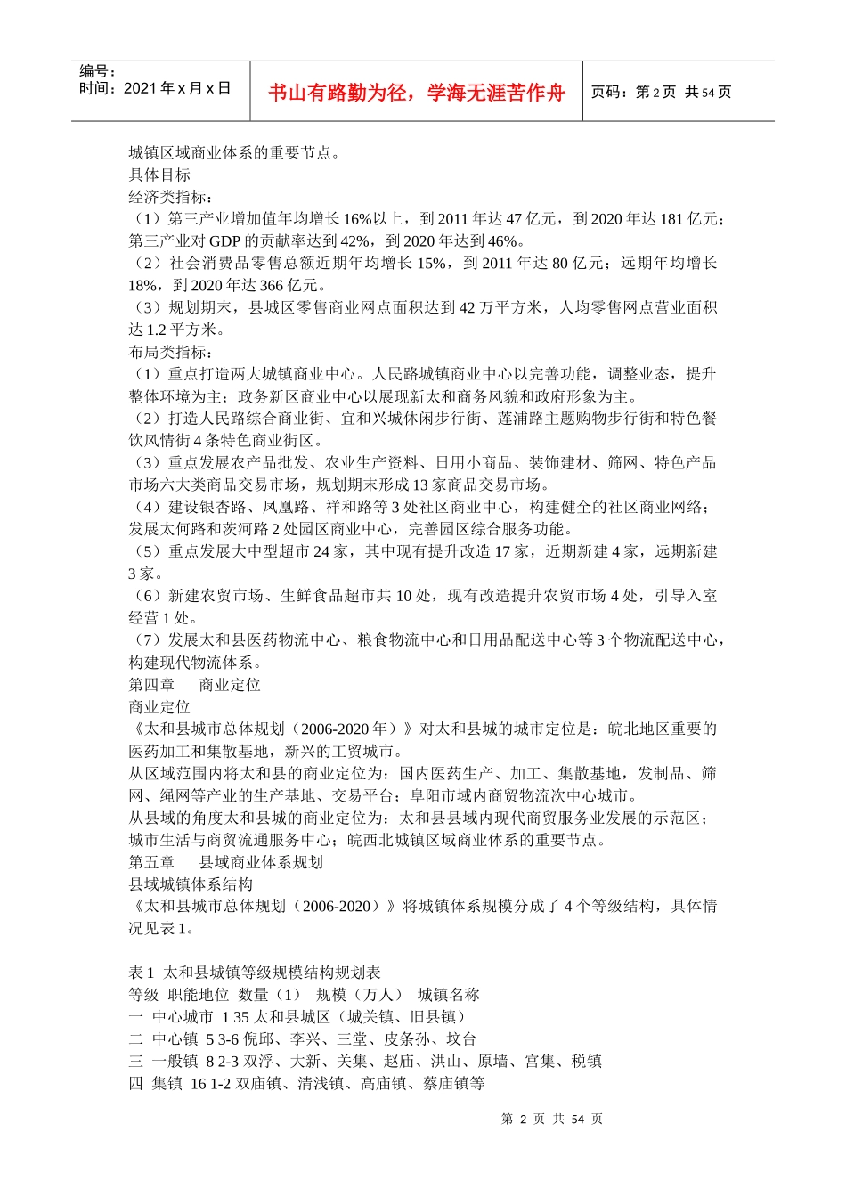 某市太和商贸规划原则和实施措施_第2页
