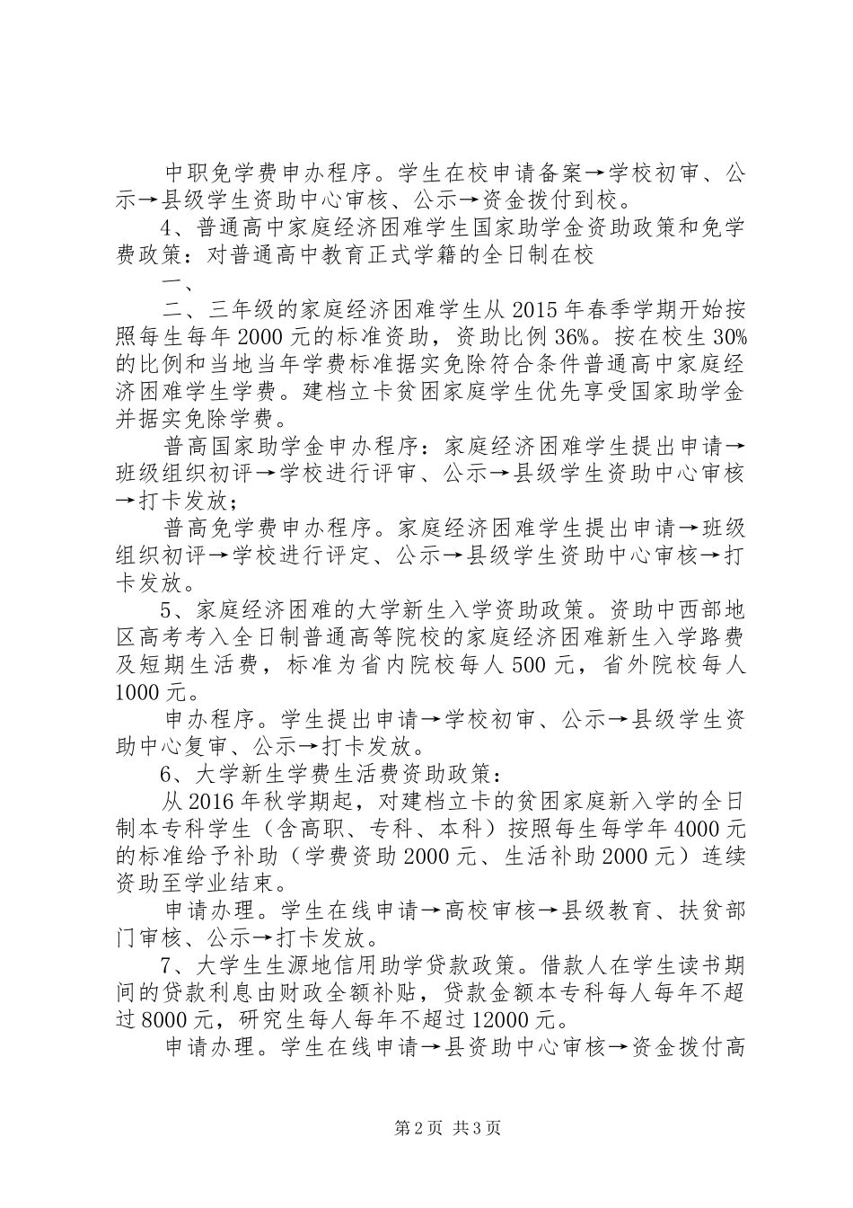 学校教育惠民政策自查报告 _第2页