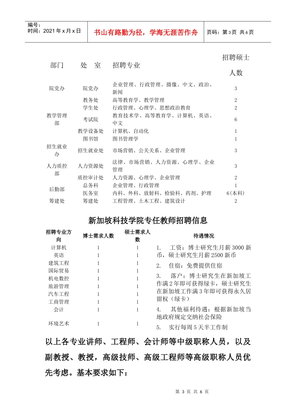 模拟卷招聘地点_大学生活动中心3楼培训中心_第3页