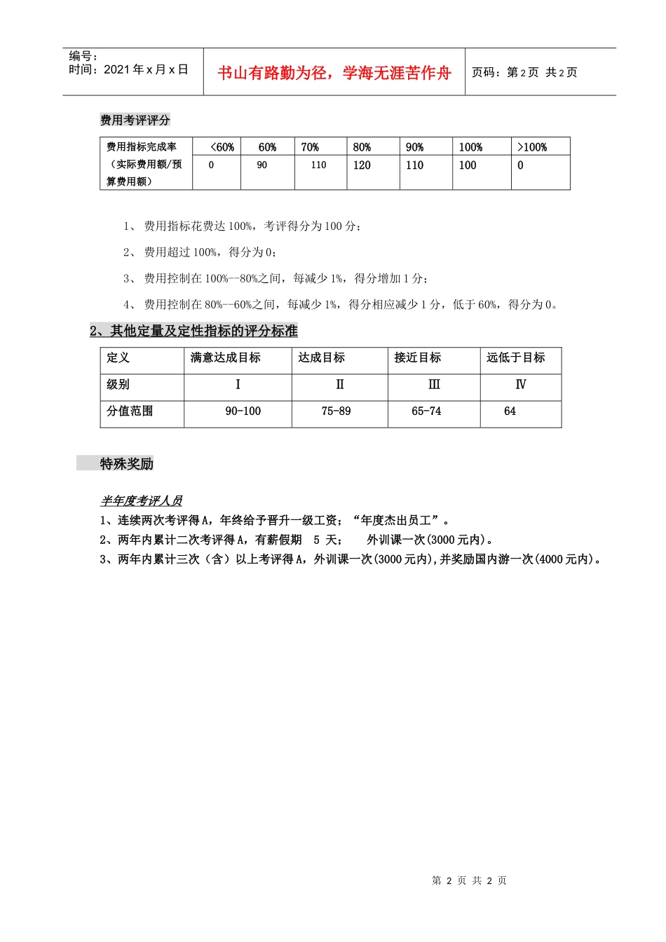 评价标准类附件一（3）后勤人员_第2页