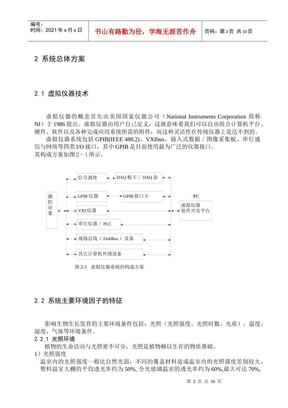 温室环境计算机测控系统研究_第2页