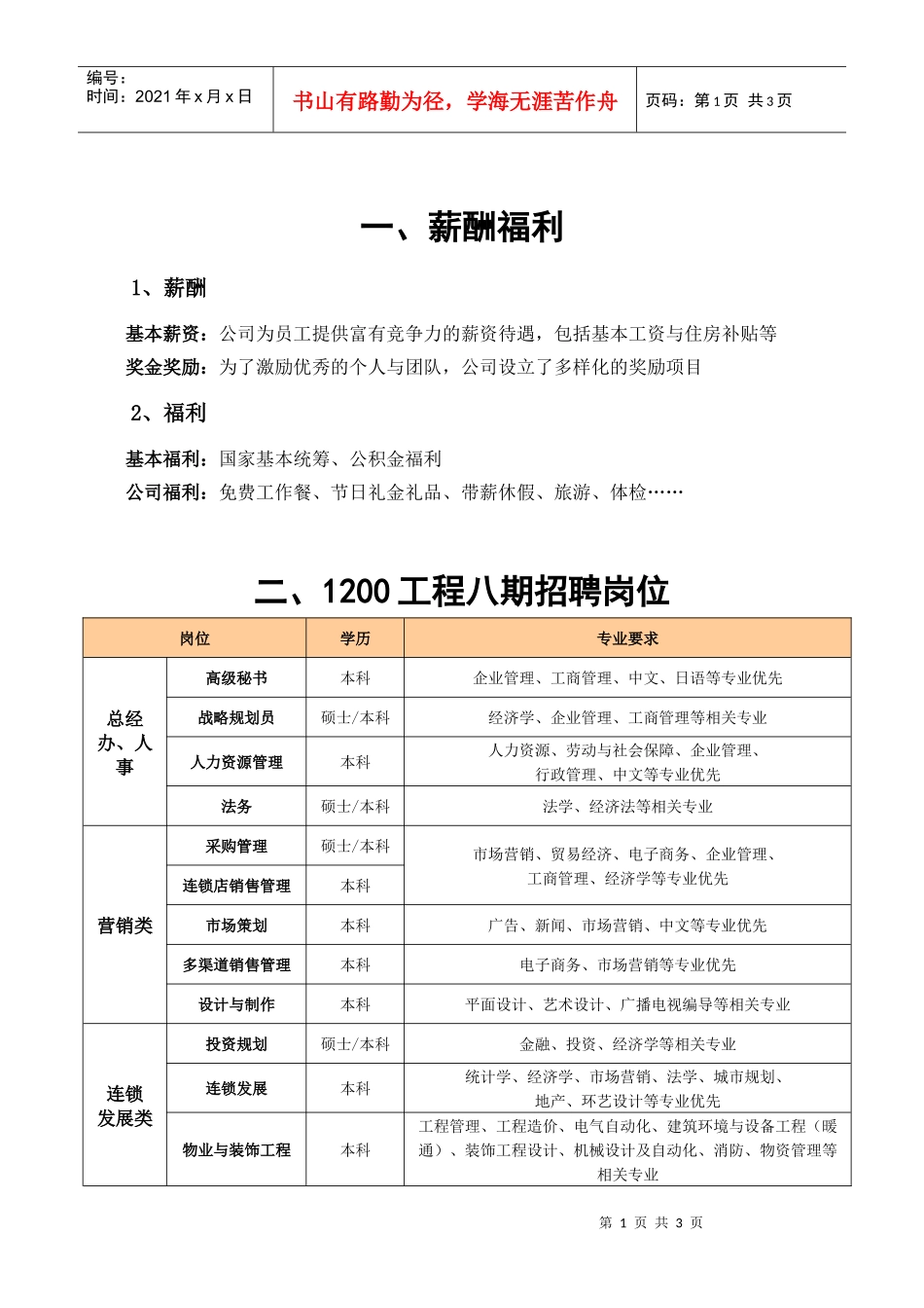 薪酬福利待遇_第1页