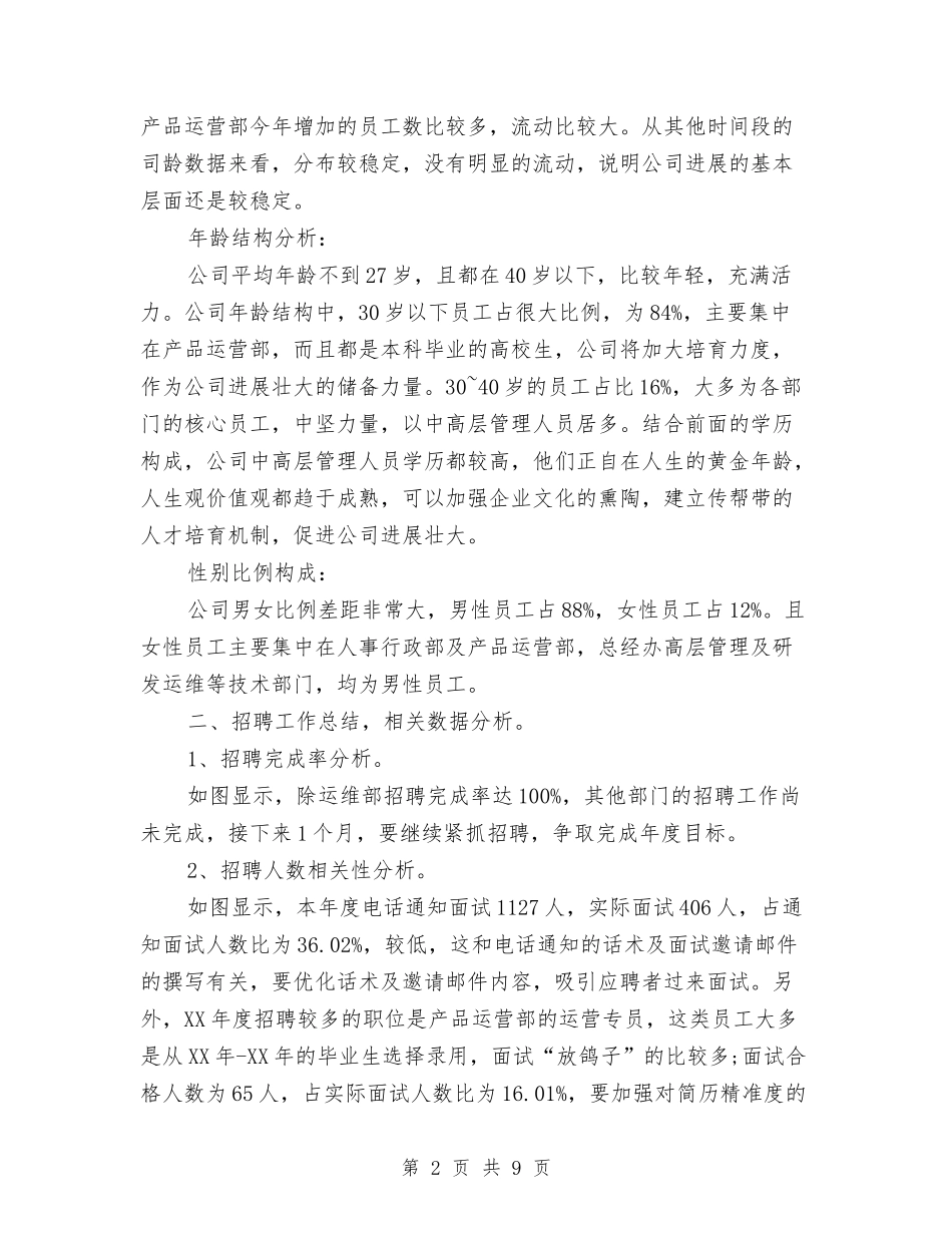 2024年度人力资源经理工作总结与2024年度人力资源部个人总结汇编_第2页