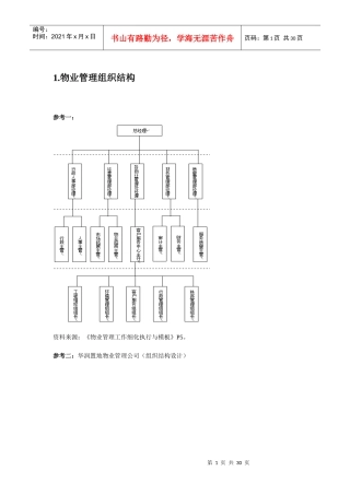 组织结构设计及岗位设计