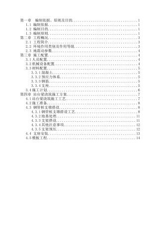 站台梁施工专项方案培训资料
