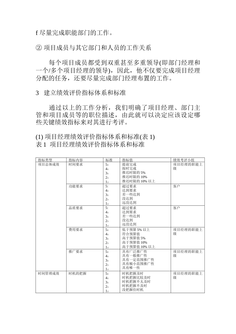 矩阵型企业的员工绩效考评指标体系探讨_第3页