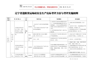 生产达标考评方法与考评实施细则_生产经营管理_经