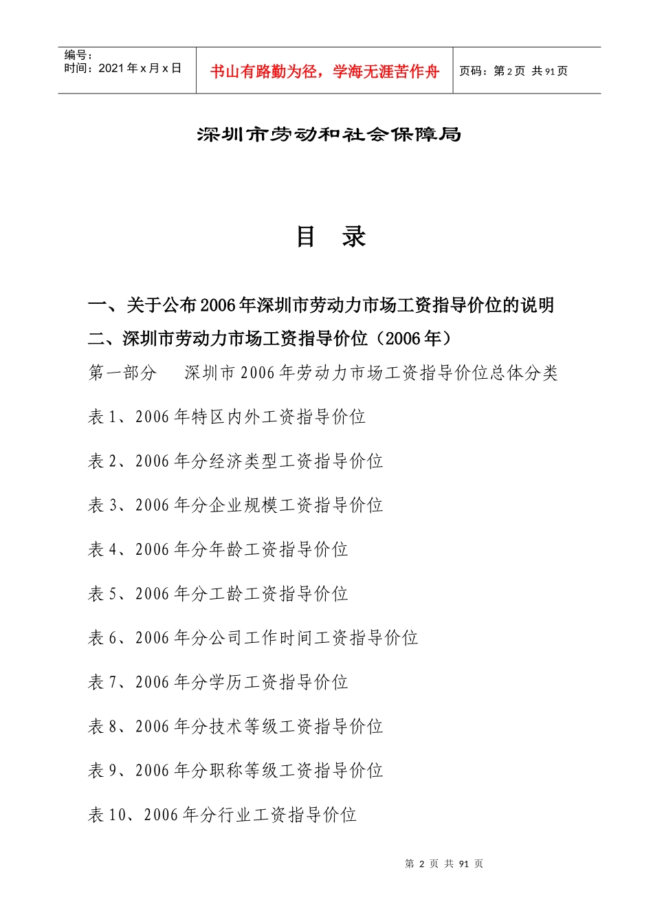 深圳市劳动力市场工资指导价位_第2页