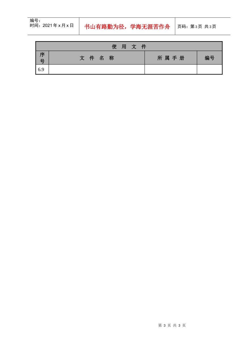 某航空物流公司行政助理职位说明书及关键绩效标准_第3页