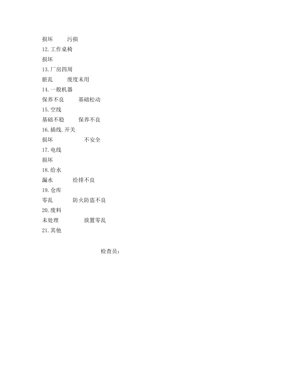 《安全管理资料》之企业安全检查表 _第2页