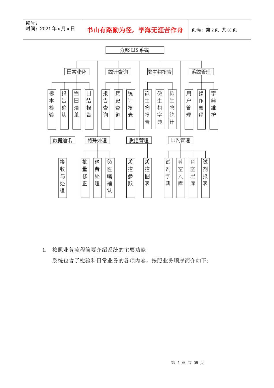 方正众邦LIS系统用户使用与培训手册_第2页