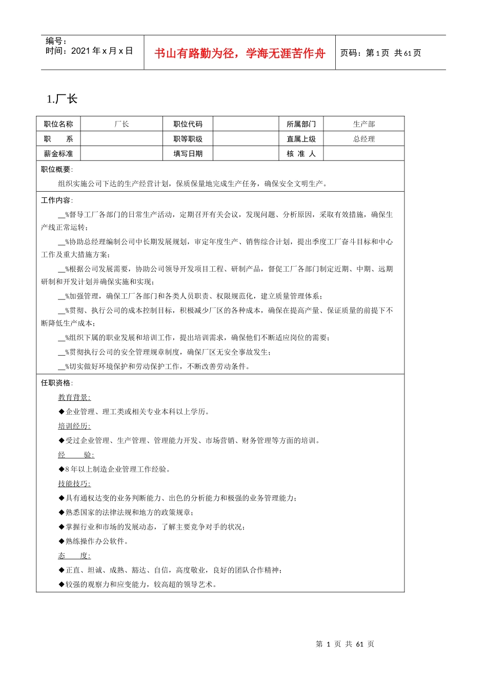 组织机构图与岗位职责描述之其它(1)_第1页