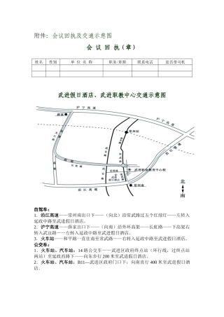 附件：会议回执及交通示意图