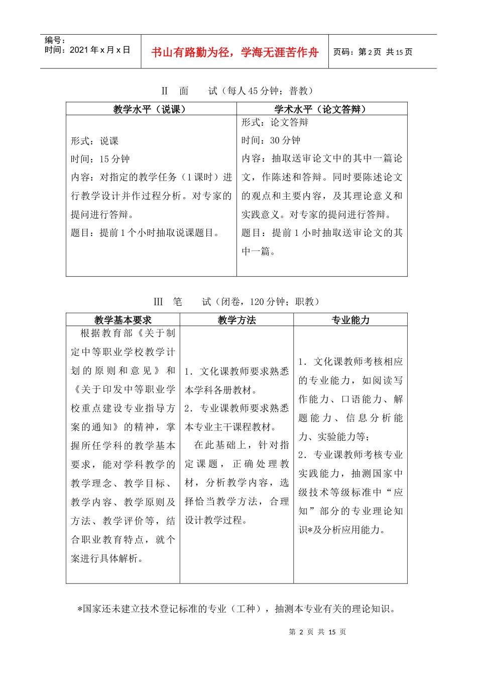杭州市中小学教师教学能力水平考核办法_第2页
