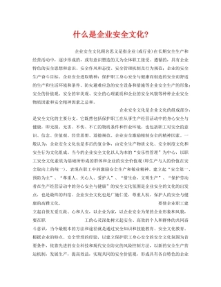 《安全文化》之什么是企业安全文化- 