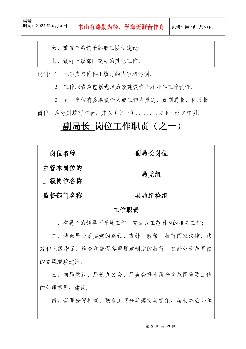 新建县工商局机关岗位工作职责_第2页