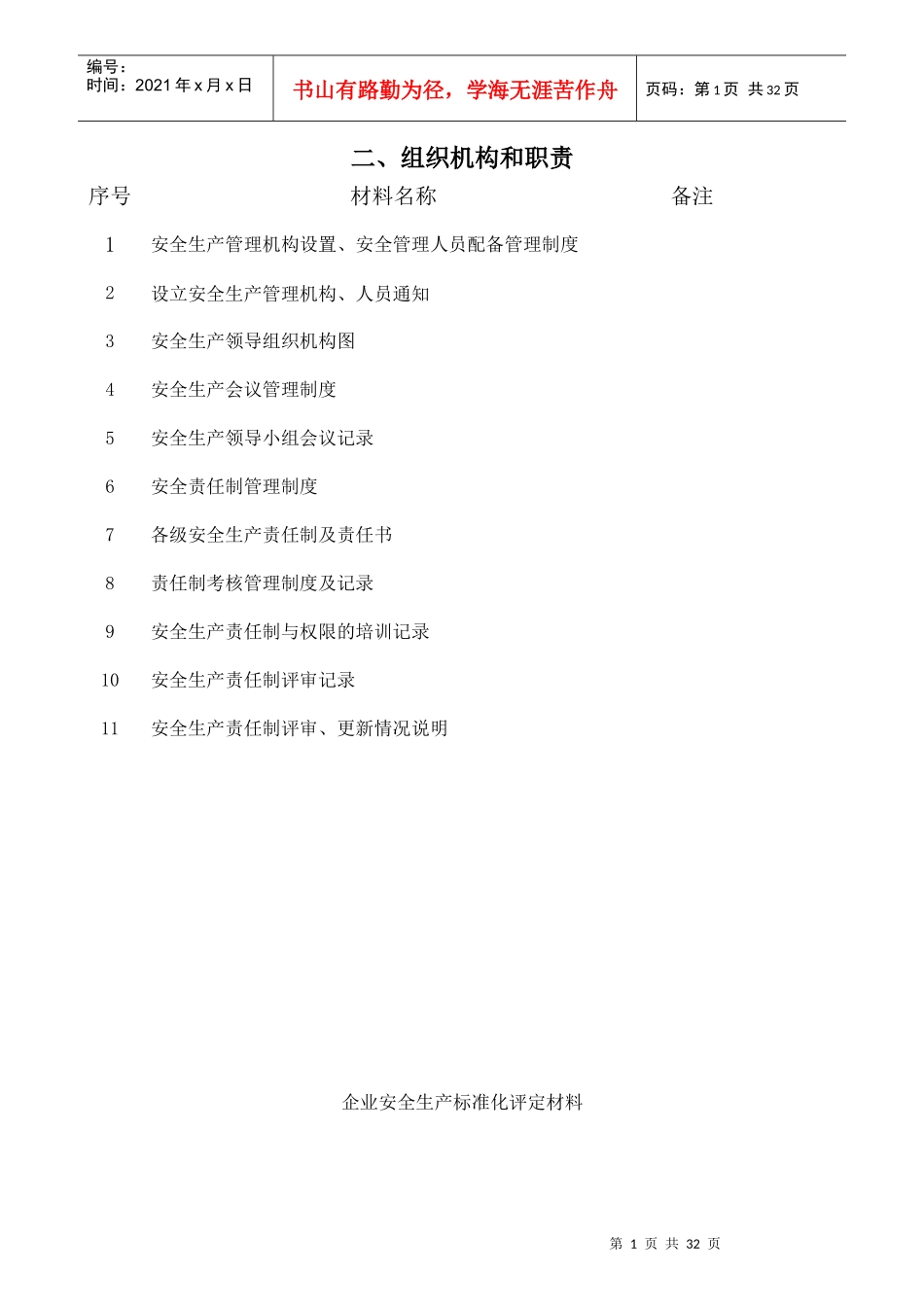 某新型建材公司组织机构与职责概述_第1页