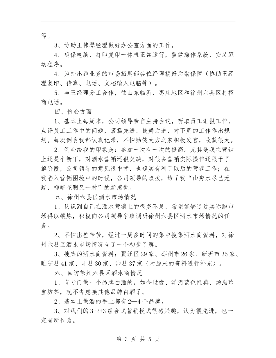酒水销售个人工作总结最新_第3页