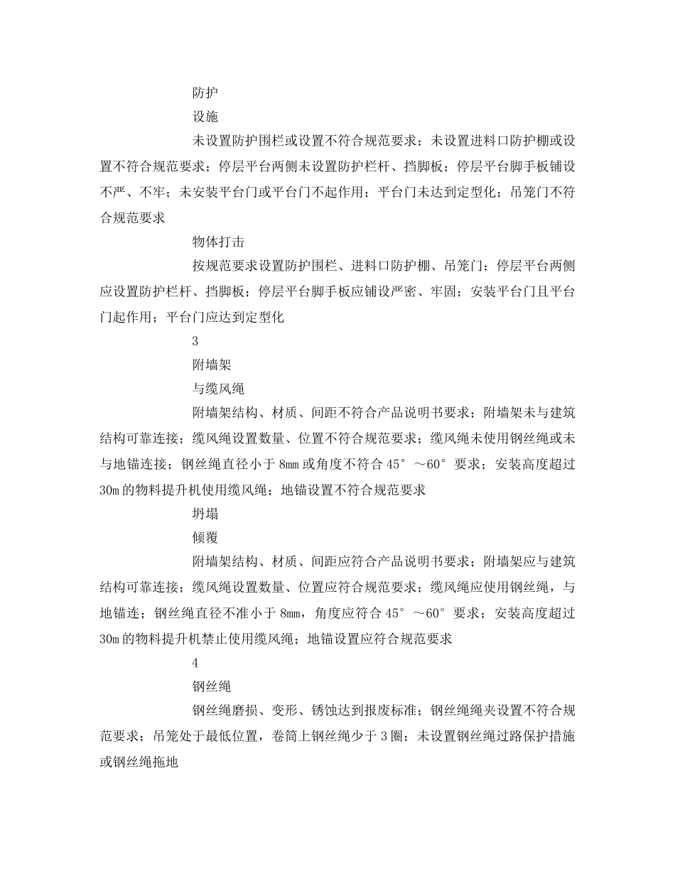 《安全管理文档》之物料提升机及指挥安全风险告知书 _第2页