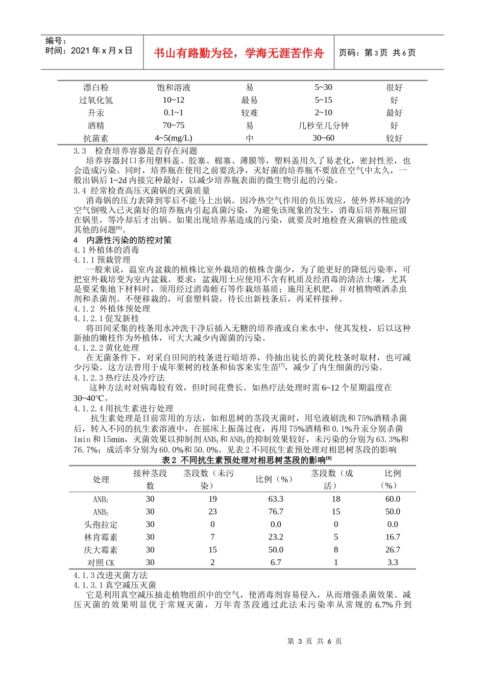 植物组织培养中污染的分析及防控对策_第3页