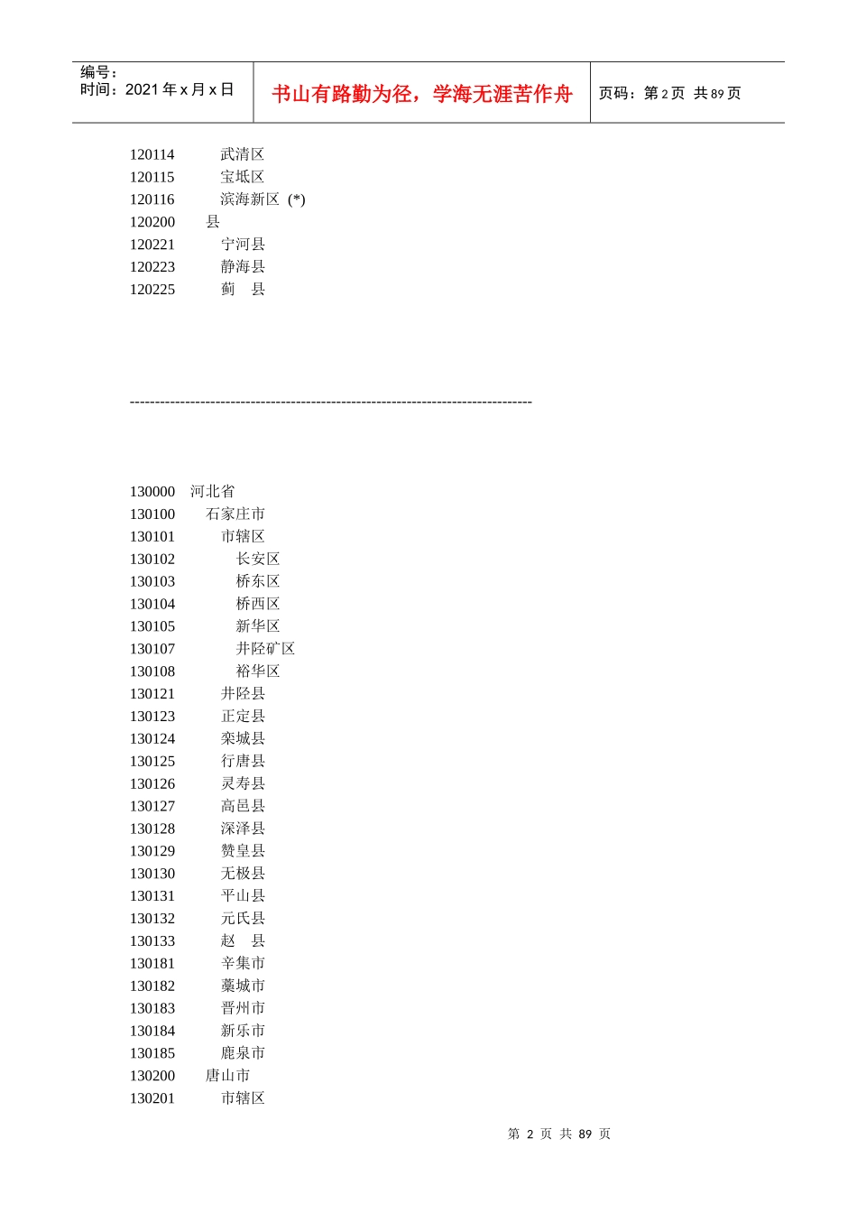 行政区域代码名称_第2页