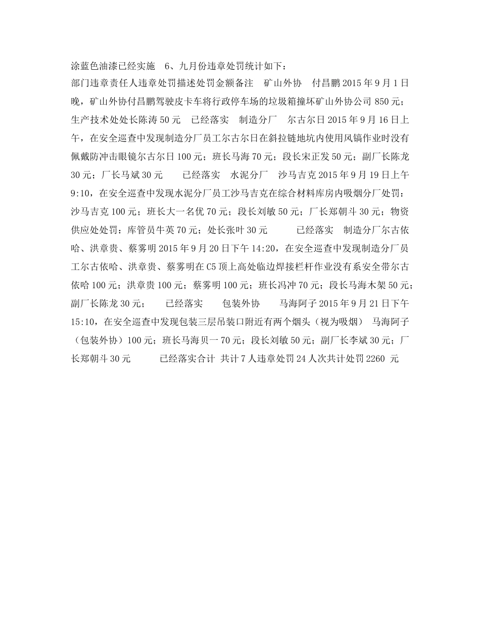 《安全管理文档》之月度安全环保例会会议纪要 _第3页