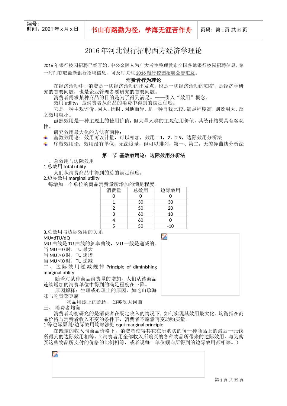 银行招聘西方经济学理论课件_第1页