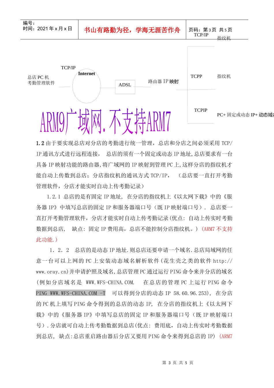 指纹考勤机通讯系统方案1doc-指纹考勤机通讯系统方案_第3页