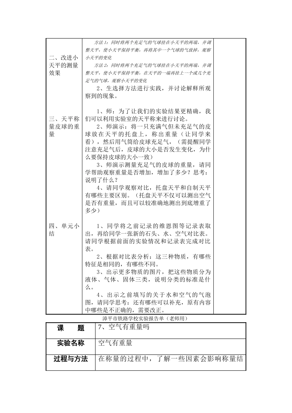 2024-2024年教科版科学三上《空气有重量吗》word版教案_第2页