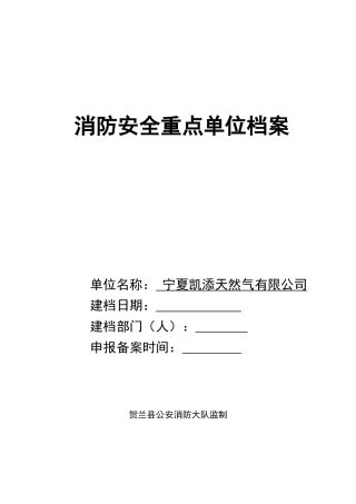 重点单位档案(空白)