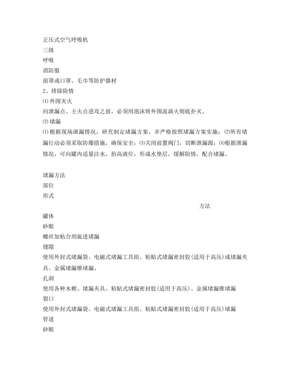 《安全技术》之柴油爆炸燃烧事故现场处置方法 _第3页