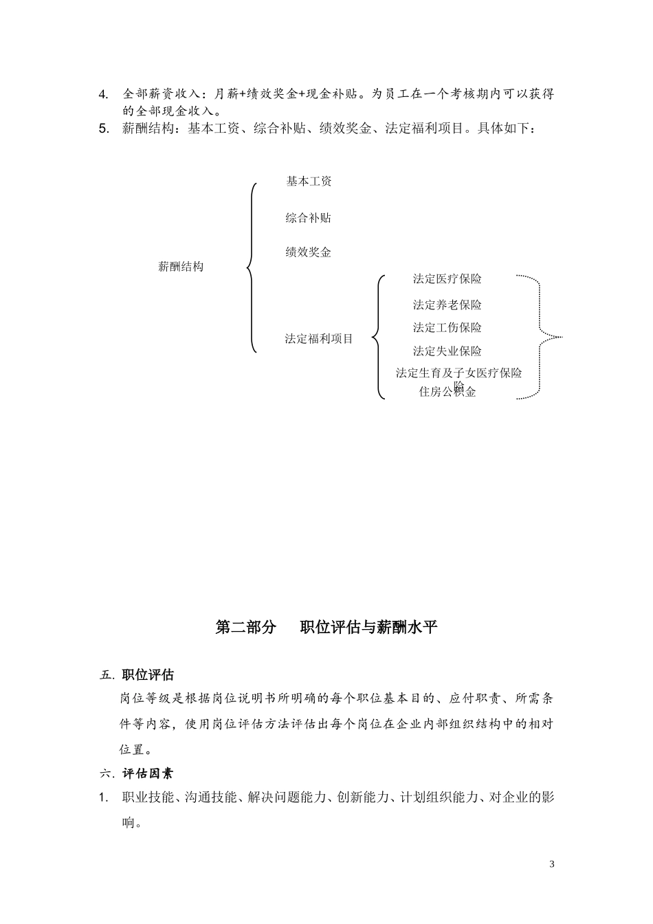 某某公司薪资政策奖金方案岗位测评工具_第3页