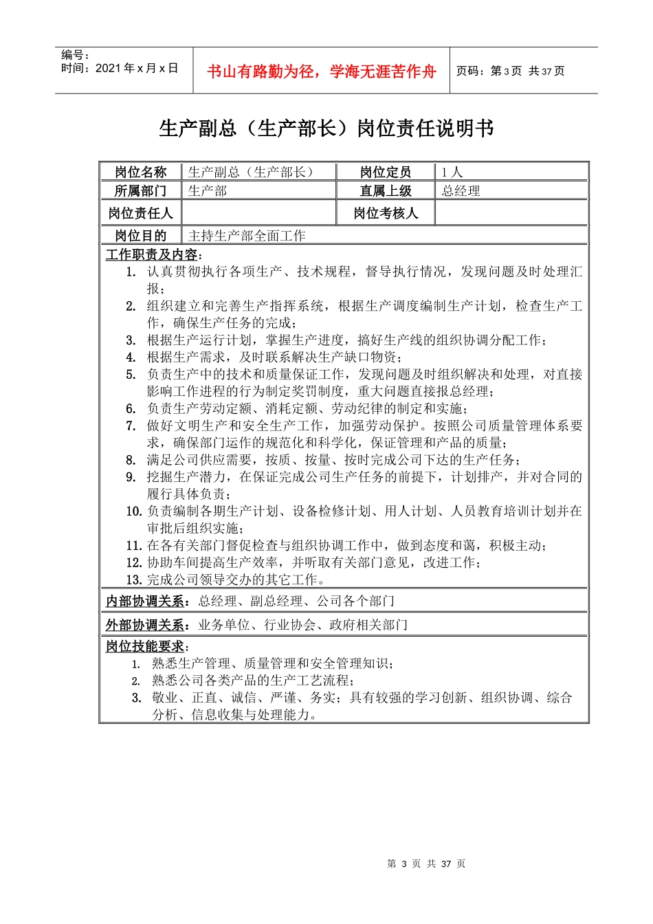 职务说明书初稿_第3页