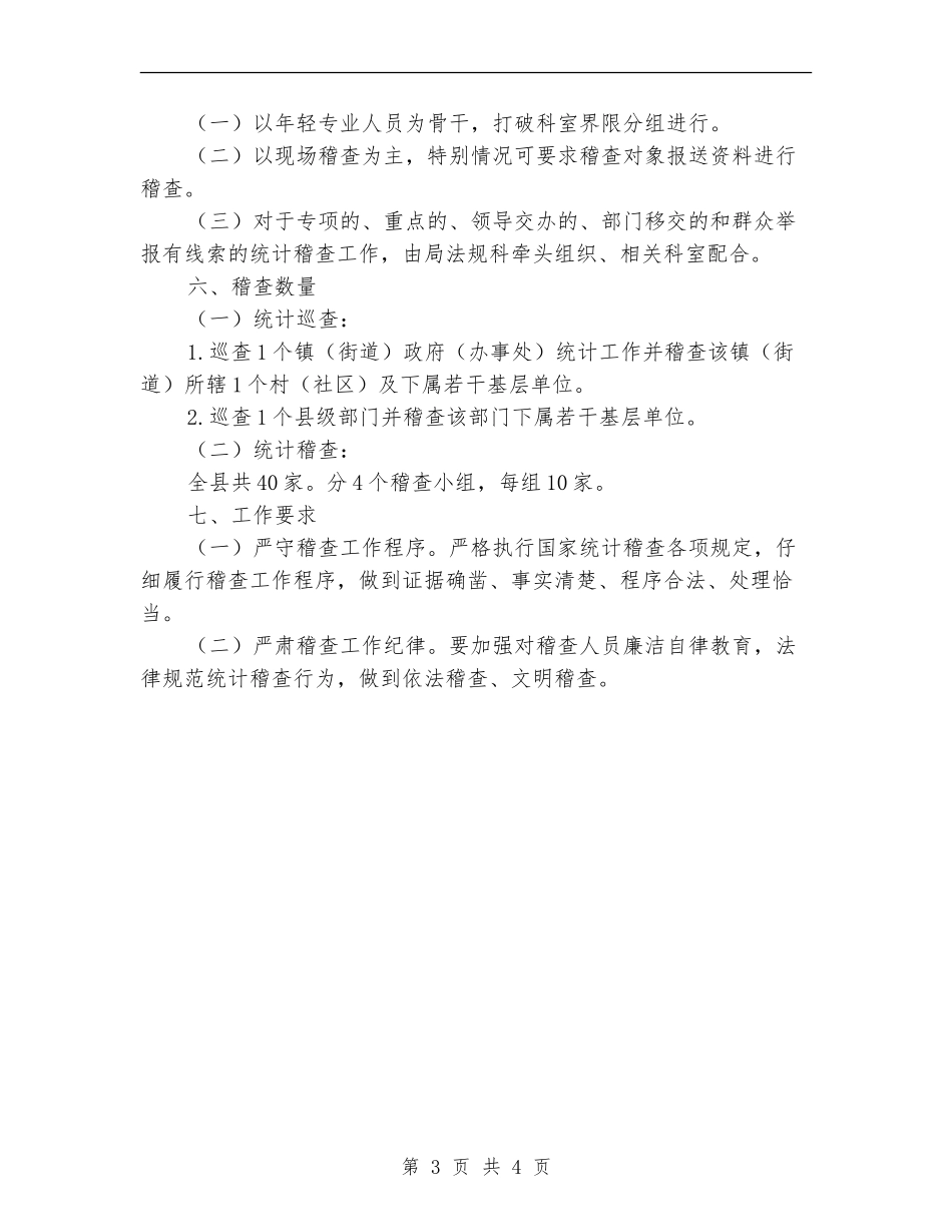2024年统计稽查工作计划_第3页