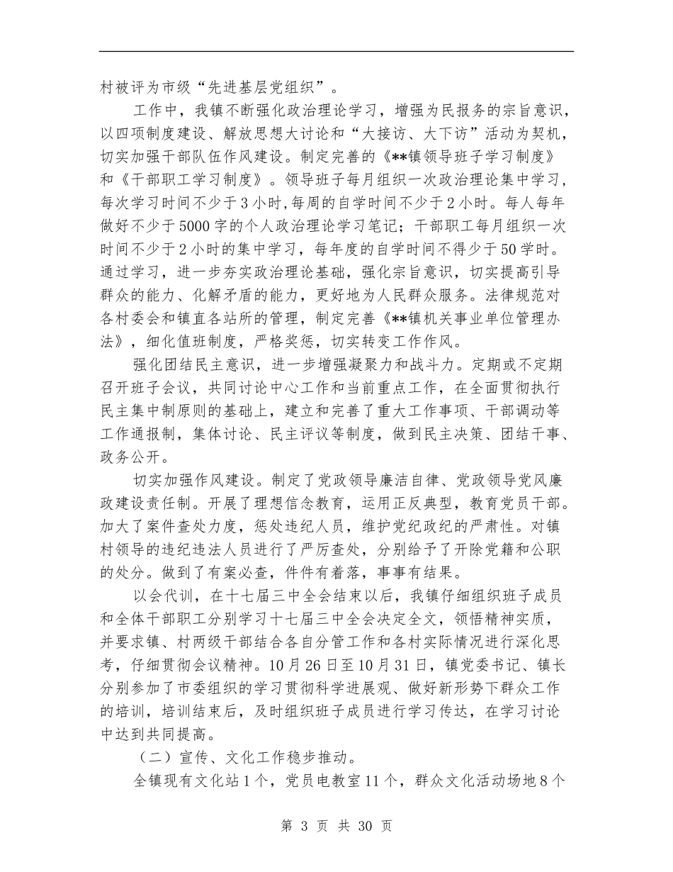 乡镇政府工作总结暨2024年工作打算_第3页