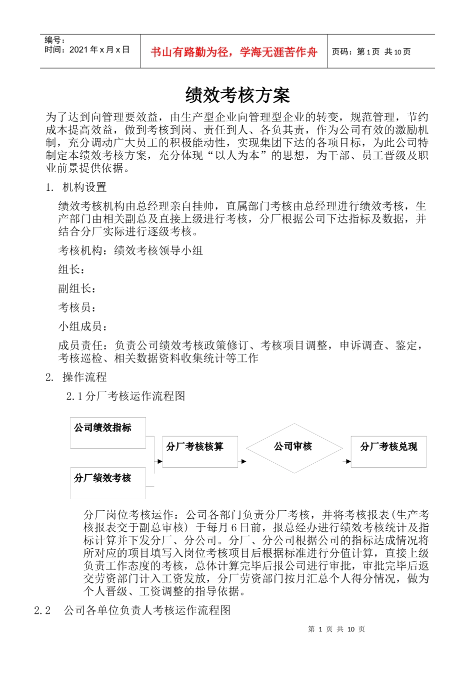 绩效考核措施0SAMPLE_第1页