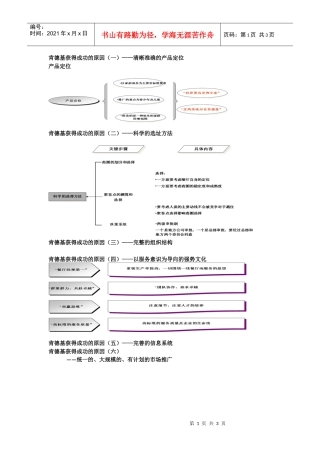 肯德基成功的原因（培训资料）