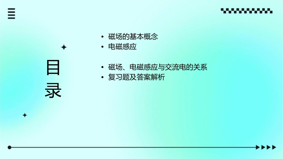 磁场电磁感应交流电复习课件_第2页