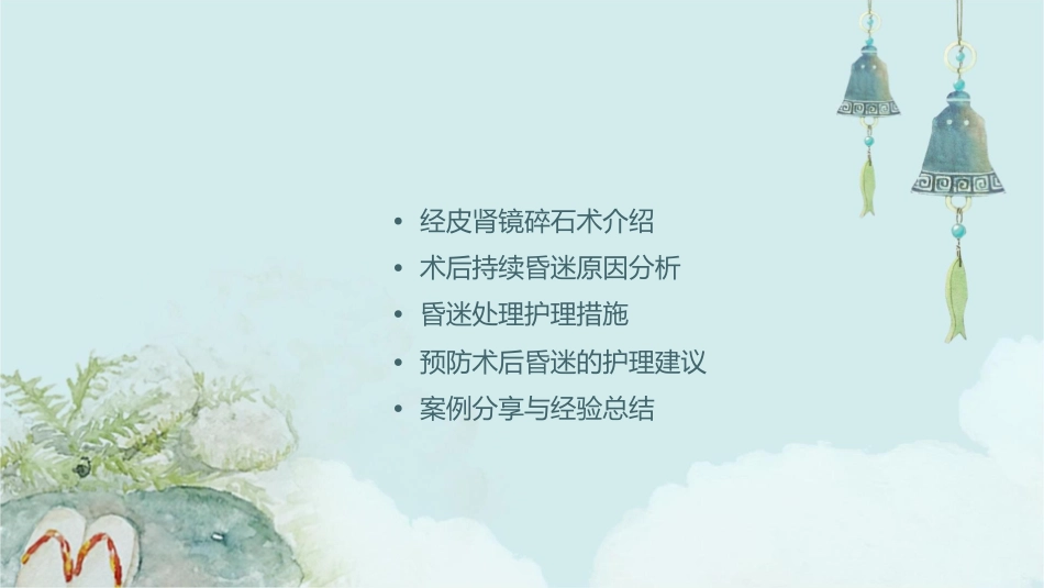 经皮肾镜碎石术后持续昏迷原因及处理护理课件_第2页